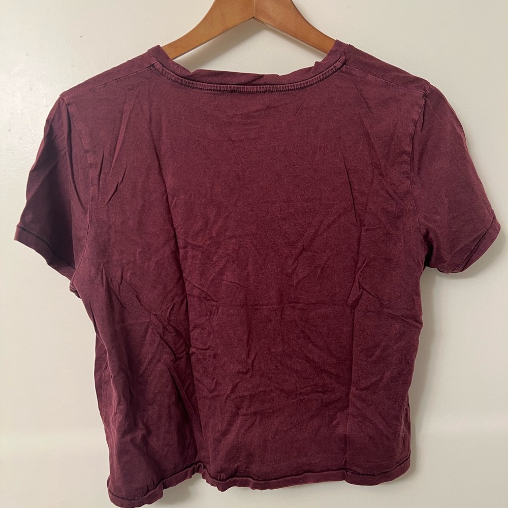 Wilfred Free Ribbed V-Neck Crop Top - Size Medium - Picture 3 of 3